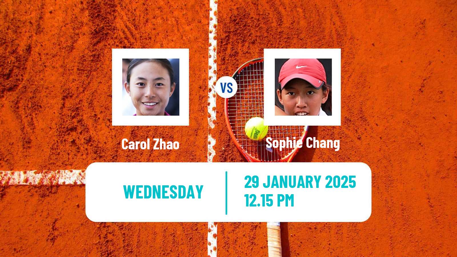 Tennis ITF W75 Rome Ga Women Carol Zhao - Sophie Chang