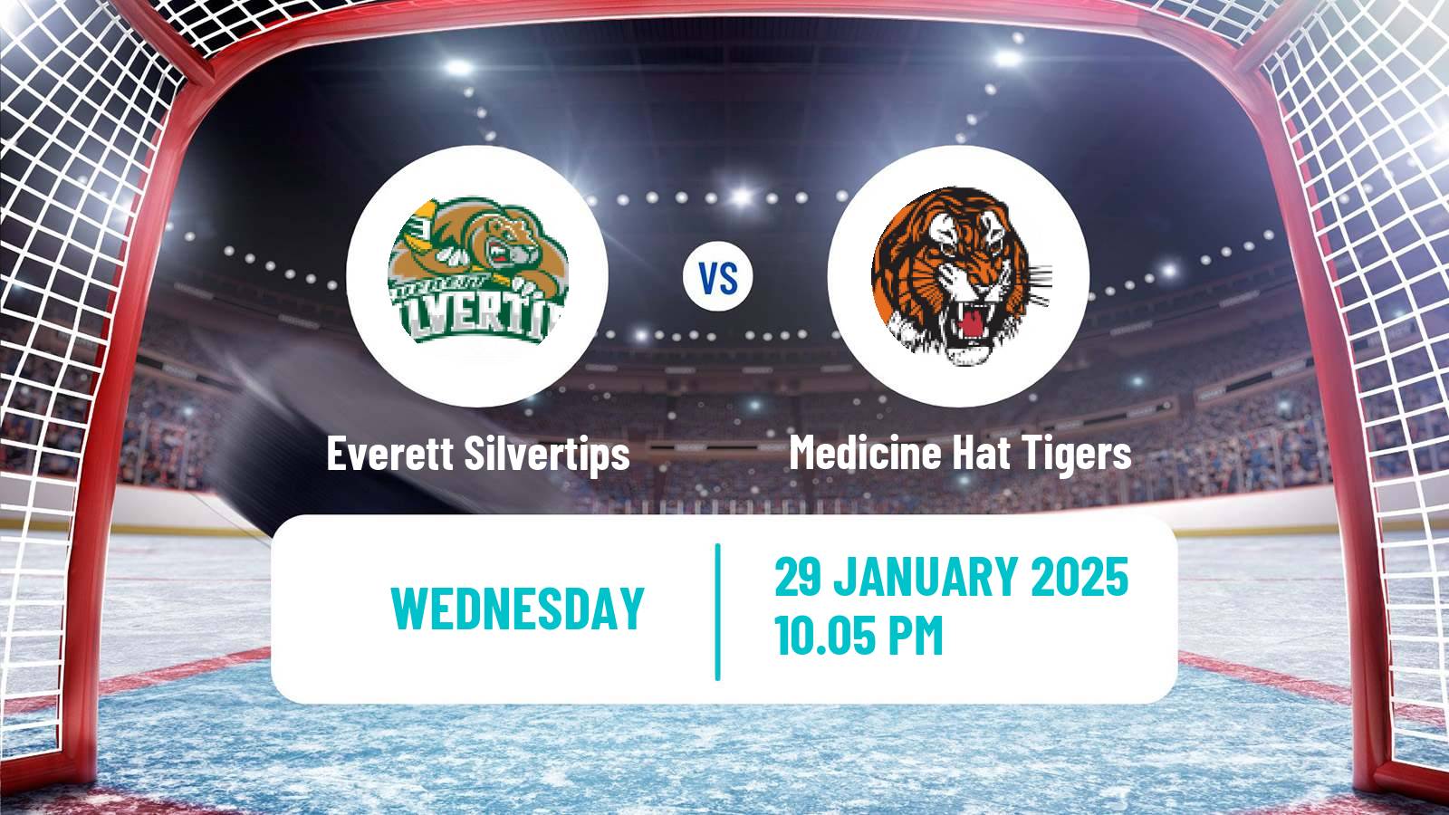 Hockey WHL Everett Silvertips - Medicine Hat Tigers