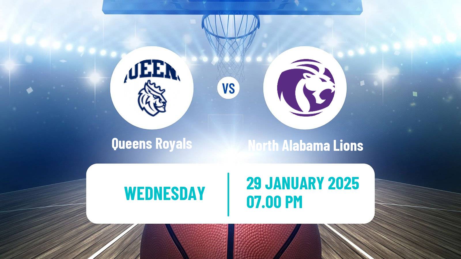 Basketball NCAA College Basketball Queens Royals - North Alabama Lions