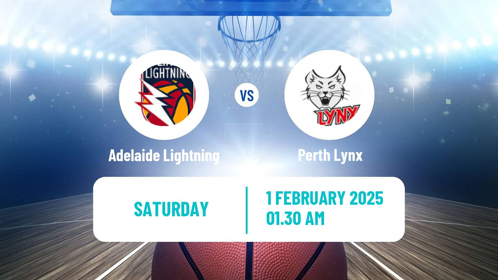 Basketball Australian WNBL Adelaide Lightning - Perth Lynx