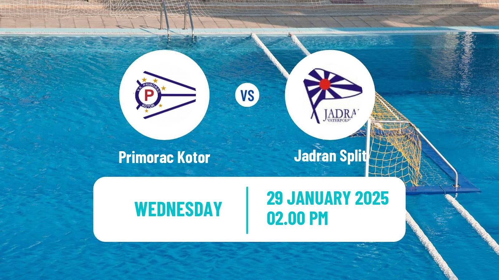 Water polo Serbian Super Liga Water Polo Primorac Kotor - Jadran Split