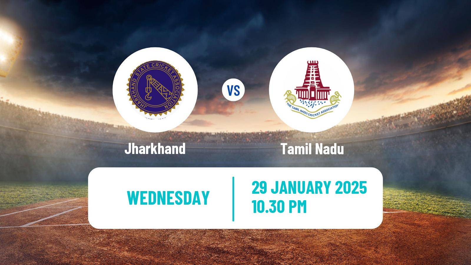 Cricket Ranji Trophy Jharkhand - Tamil Nadu