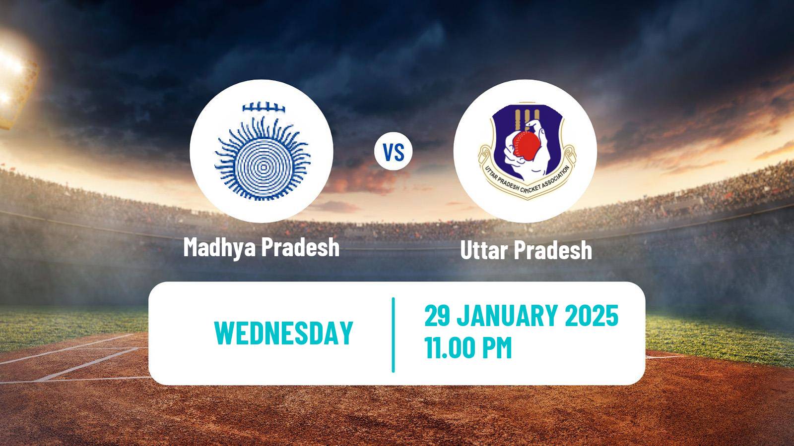 Cricket Ranji Trophy Madhya Pradesh - Uttar Pradesh