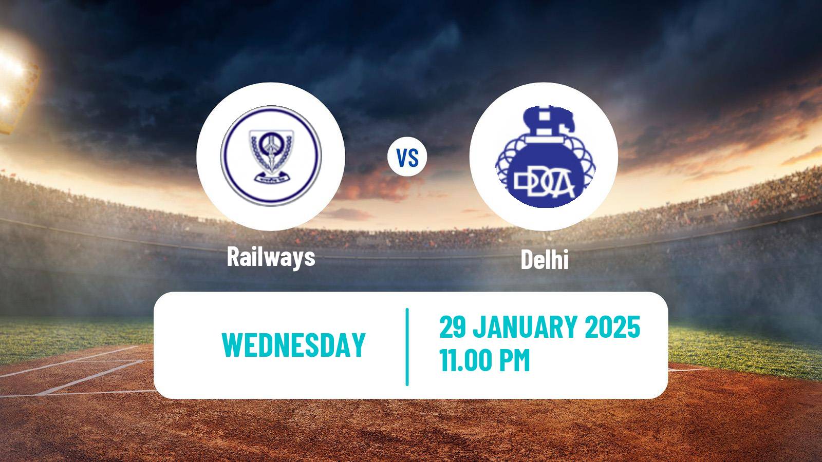 Cricket Ranji Trophy Railways - Delhi