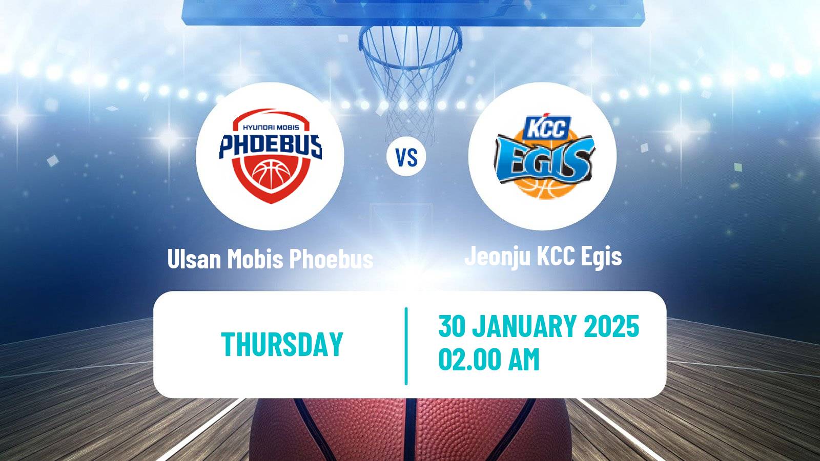 Basketball KBL Ulsan Mobis Phoebus - Jeonju KCC Egis