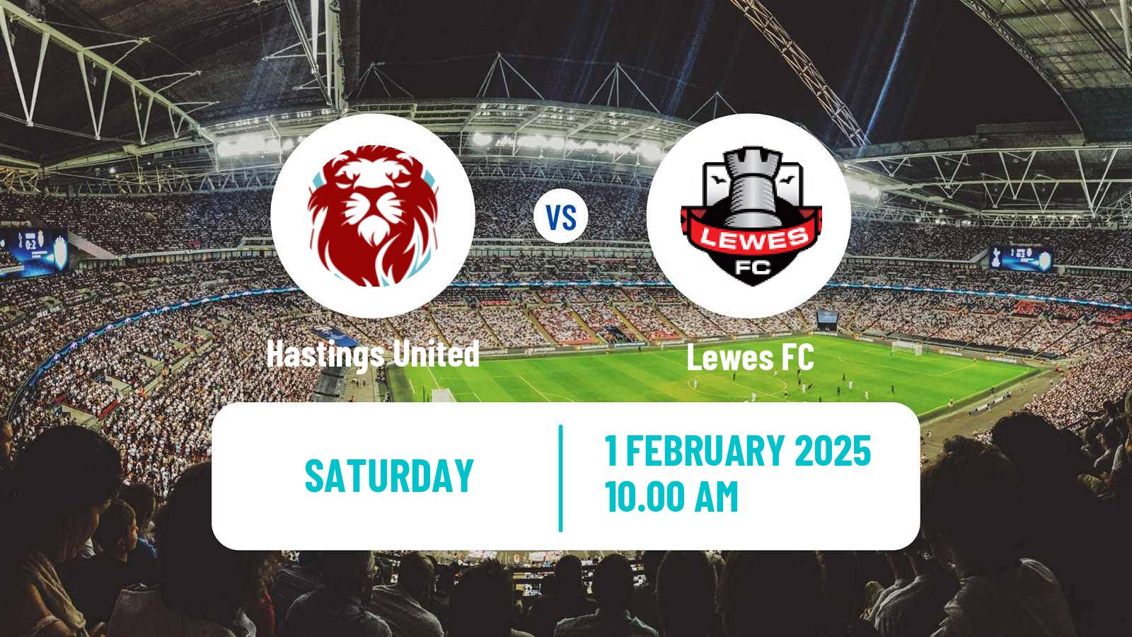 Soccer English Isthmian League Premier Division Hastings United - Lewes