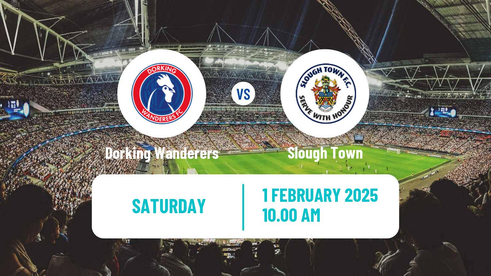 Soccer English National League South Dorking Wanderers - Slough Town