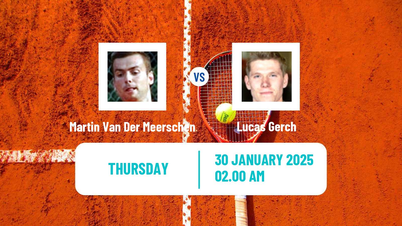 Tennis ITF M15 Zahra Men Martin Van Der Meerschen - Lucas Gerch