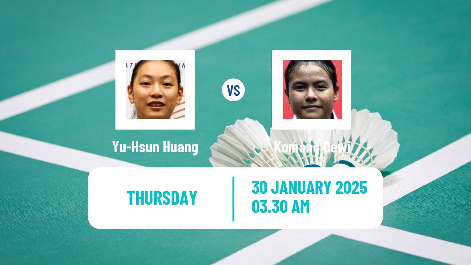 Badminton BWF World Tour Thailand Masters Women Yu-Hsun Huang - Komang Dewi