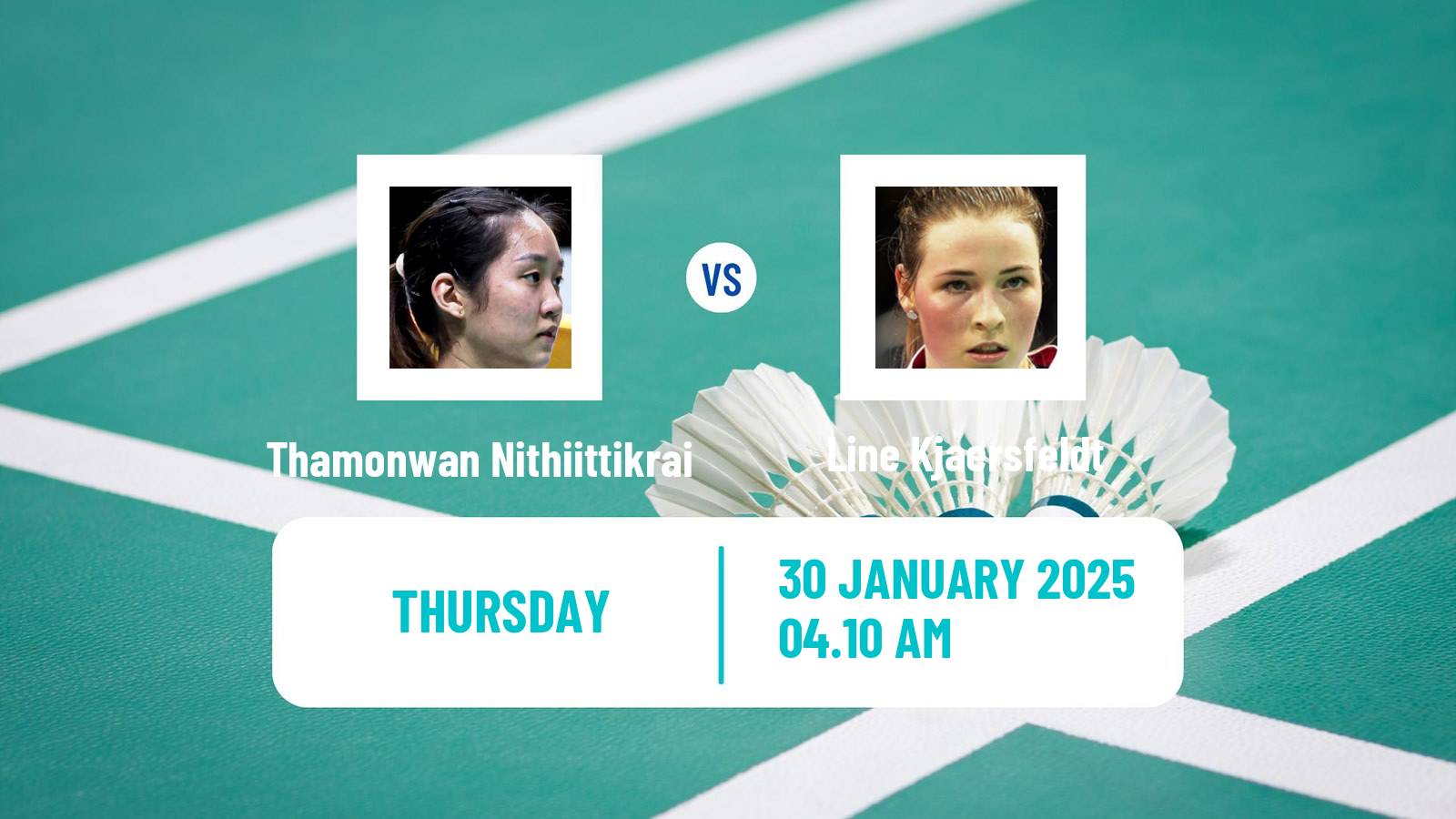 Badminton BWF World Tour Thailand Masters Women Thamonwan Nithiittikrai - Line Kjaersfeldt