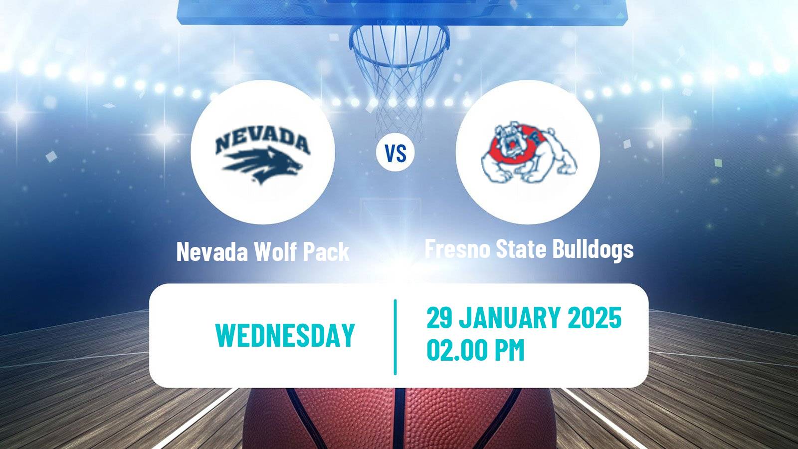 Basketball NCAA College Basketball Women Nevada Wolf Pack - Fresno State Bulldogs