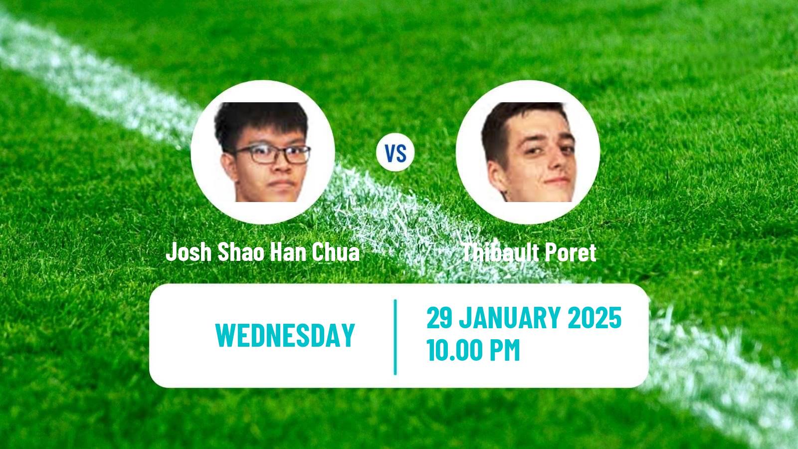 Table tennis Singapore Smash Men Josh Shao Han Chua - Thibault Poret