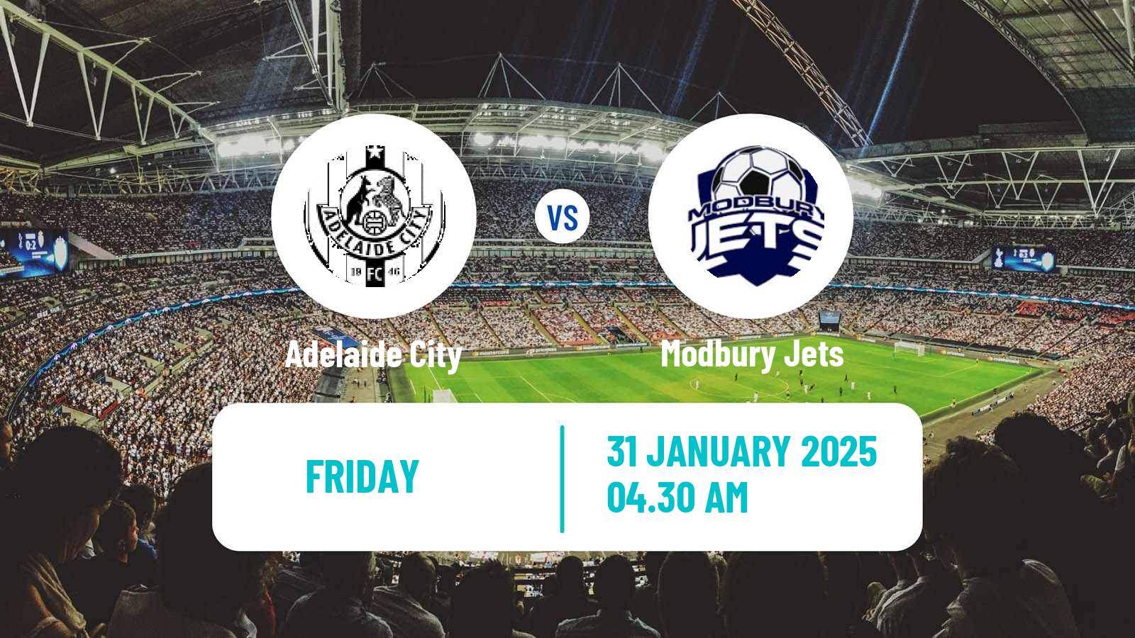 Soccer Club Friendly Adelaide City - Modbury Jets