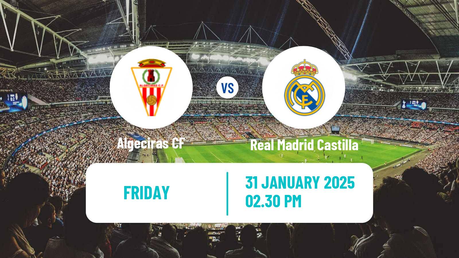 Soccer Spanish Primera RFEF Group 2 Algeciras - Real Madrid Castilla