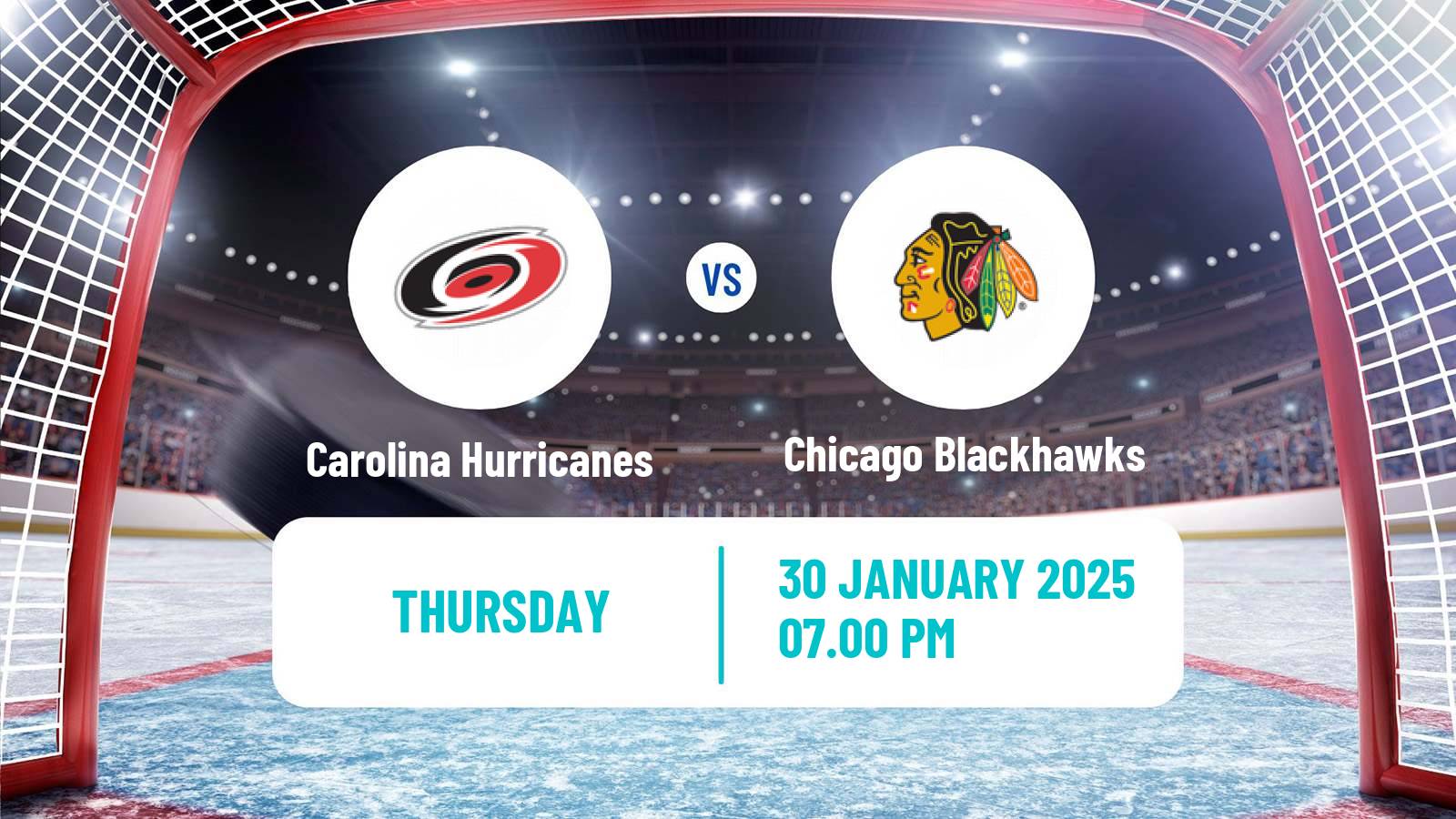 Hockey NHL Carolina Hurricanes - Chicago Blackhawks