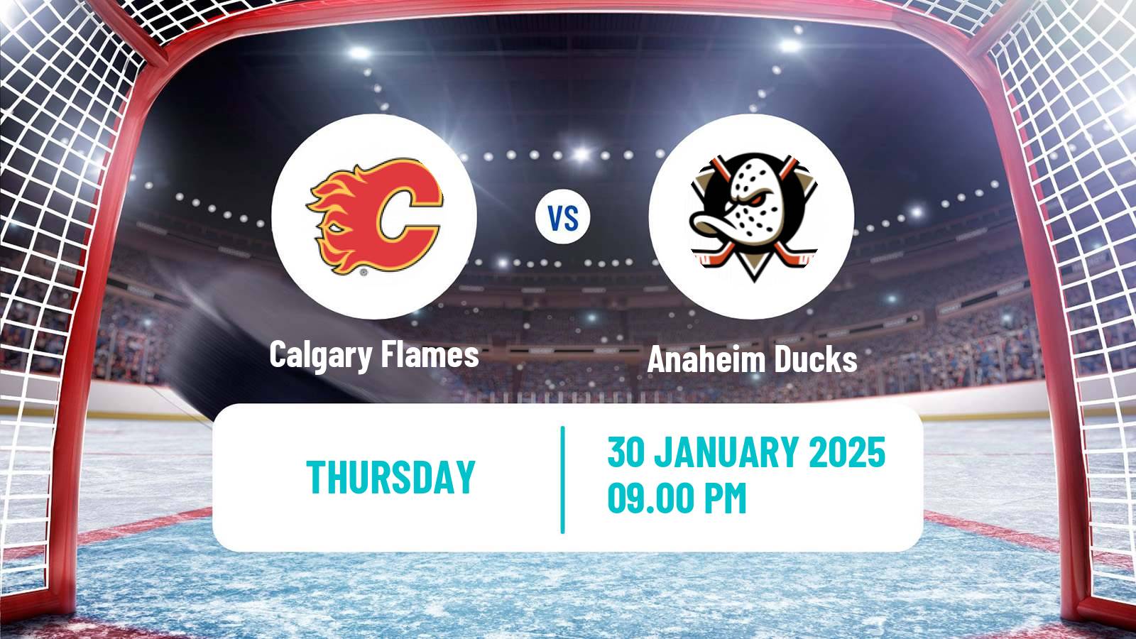 Hockey NHL Calgary Flames - Anaheim Ducks