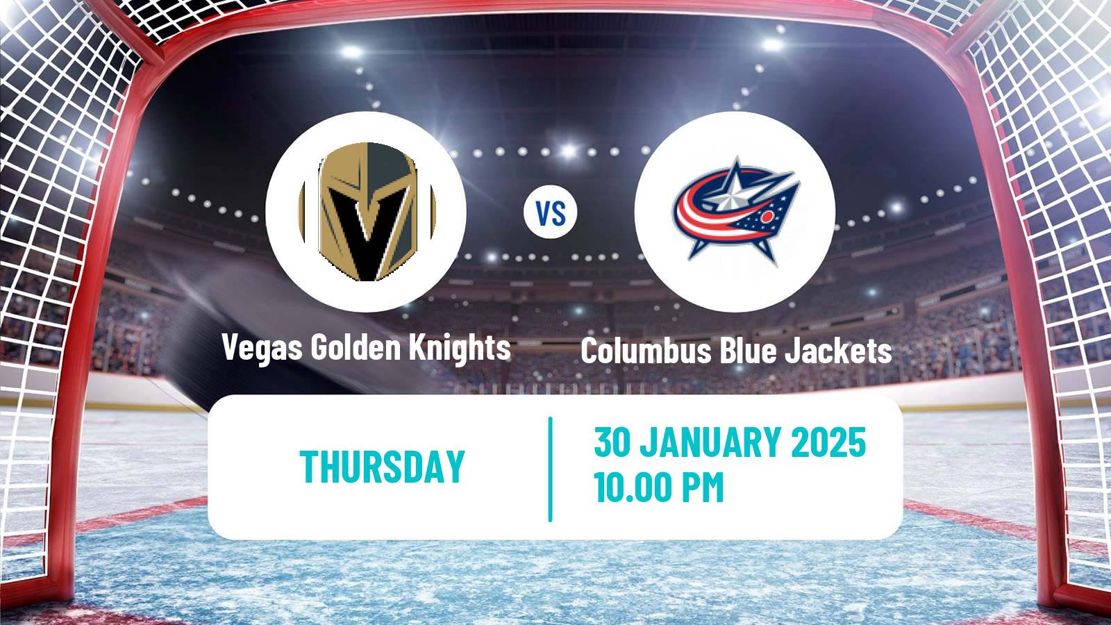 Hockey NHL Vegas Golden Knights - Columbus Blue Jackets