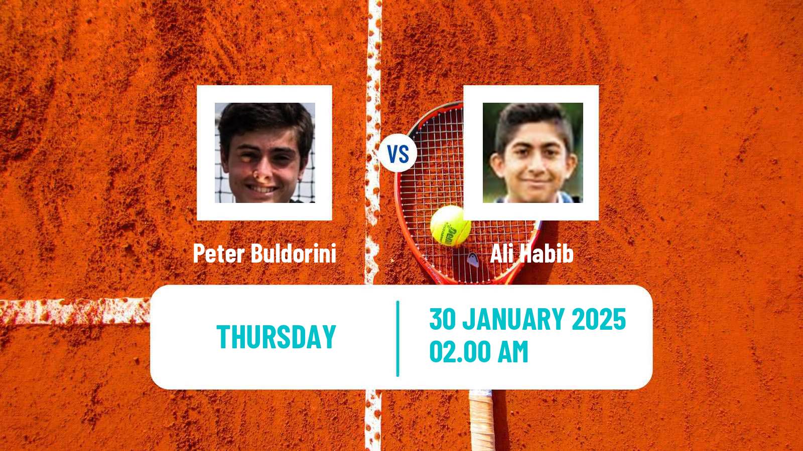 Tennis ITF M15 Zahra Men Peter Buldorini - Ali Habib