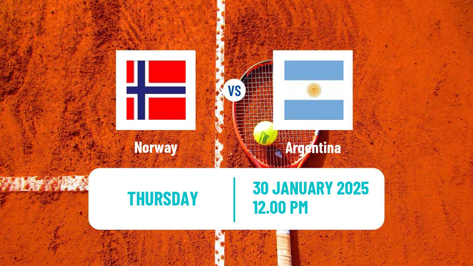 Tennis Davis Cup - World Group Teams Norway - Argentina