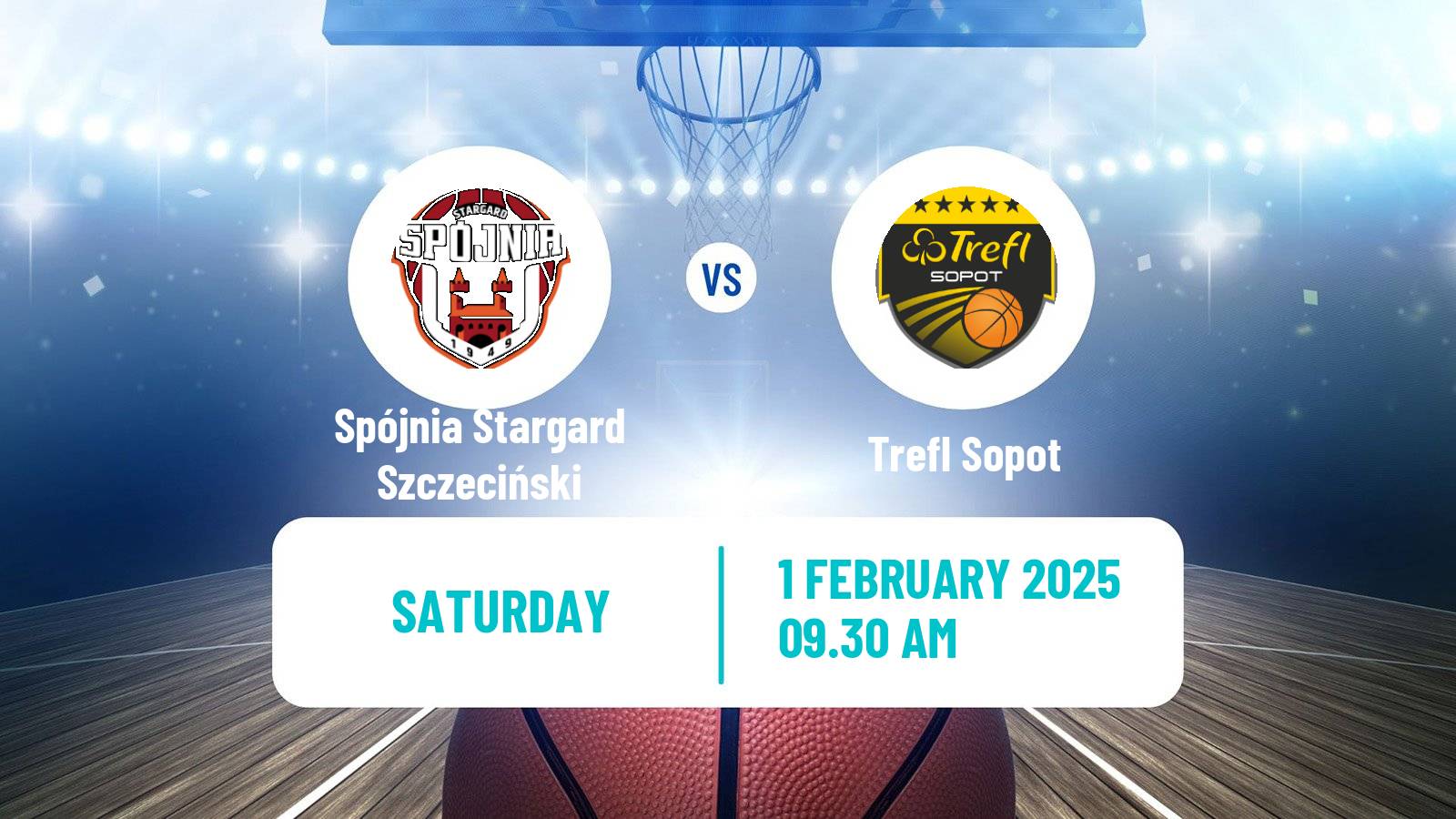 Basketball Polish Basket Liga Spójnia Stargard Szczeciński - Trefl Sopot