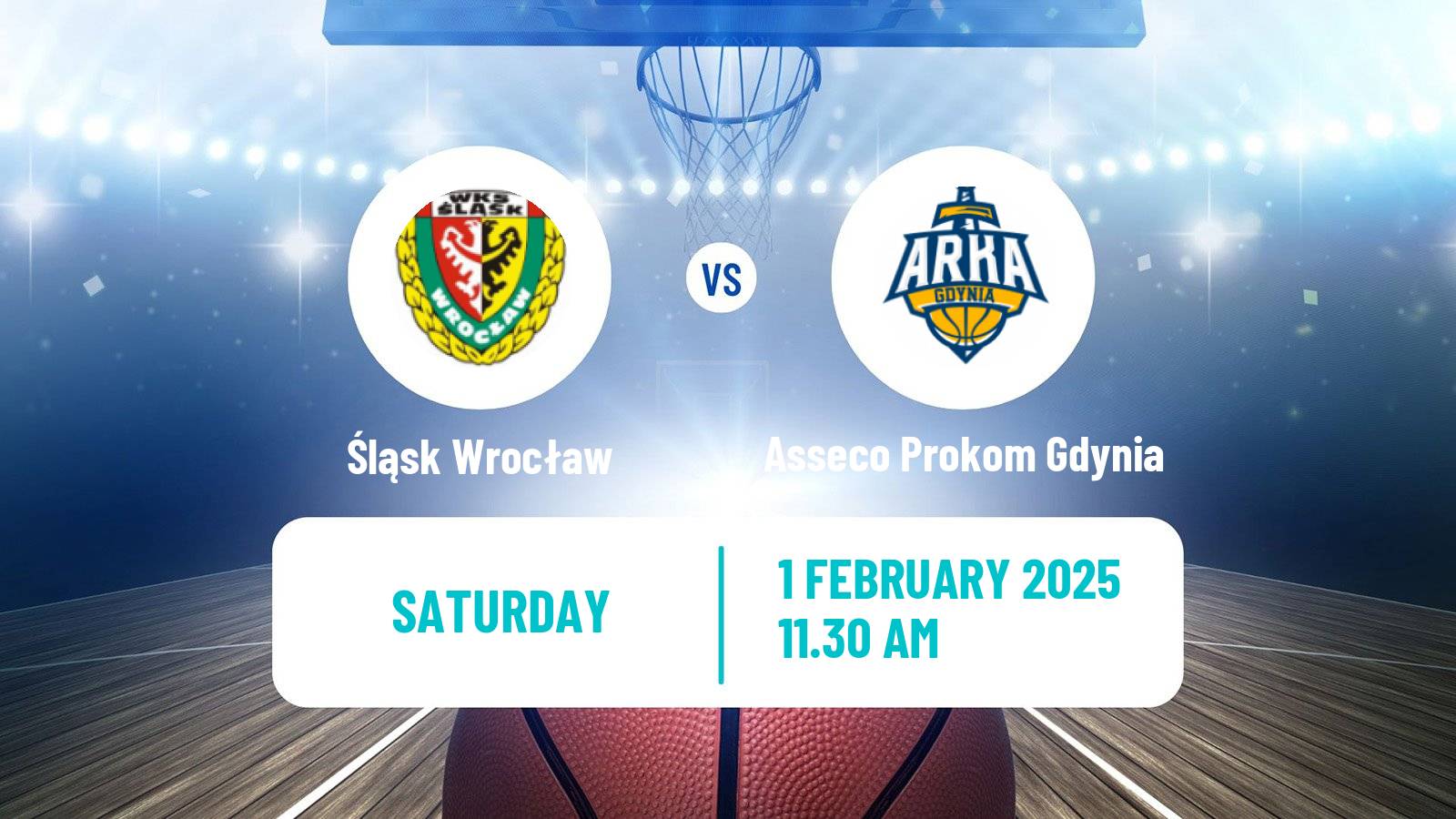 Basketball Polish Basket Liga Śląsk Wrocław - Asseco Prokom Gdynia