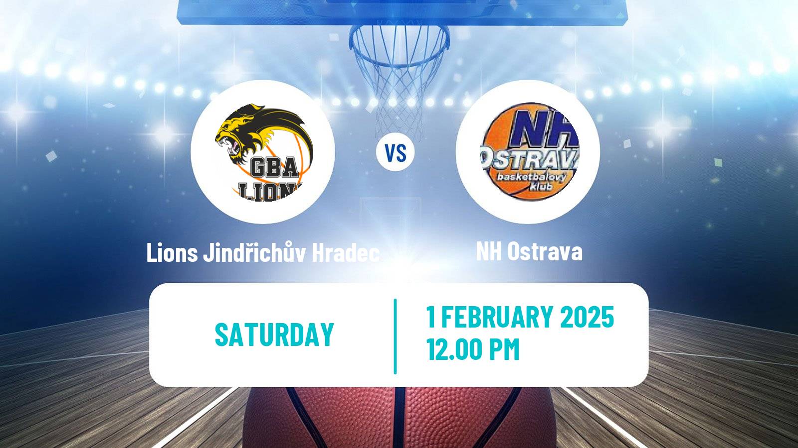 Basketball Czech NBL Lions Jindřichův Hradec - NH Ostrava