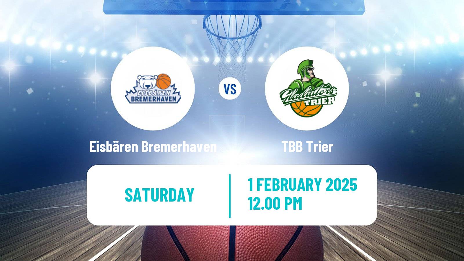 Basketball German Pro A Basketball Eisbären Bremerhaven - Trier