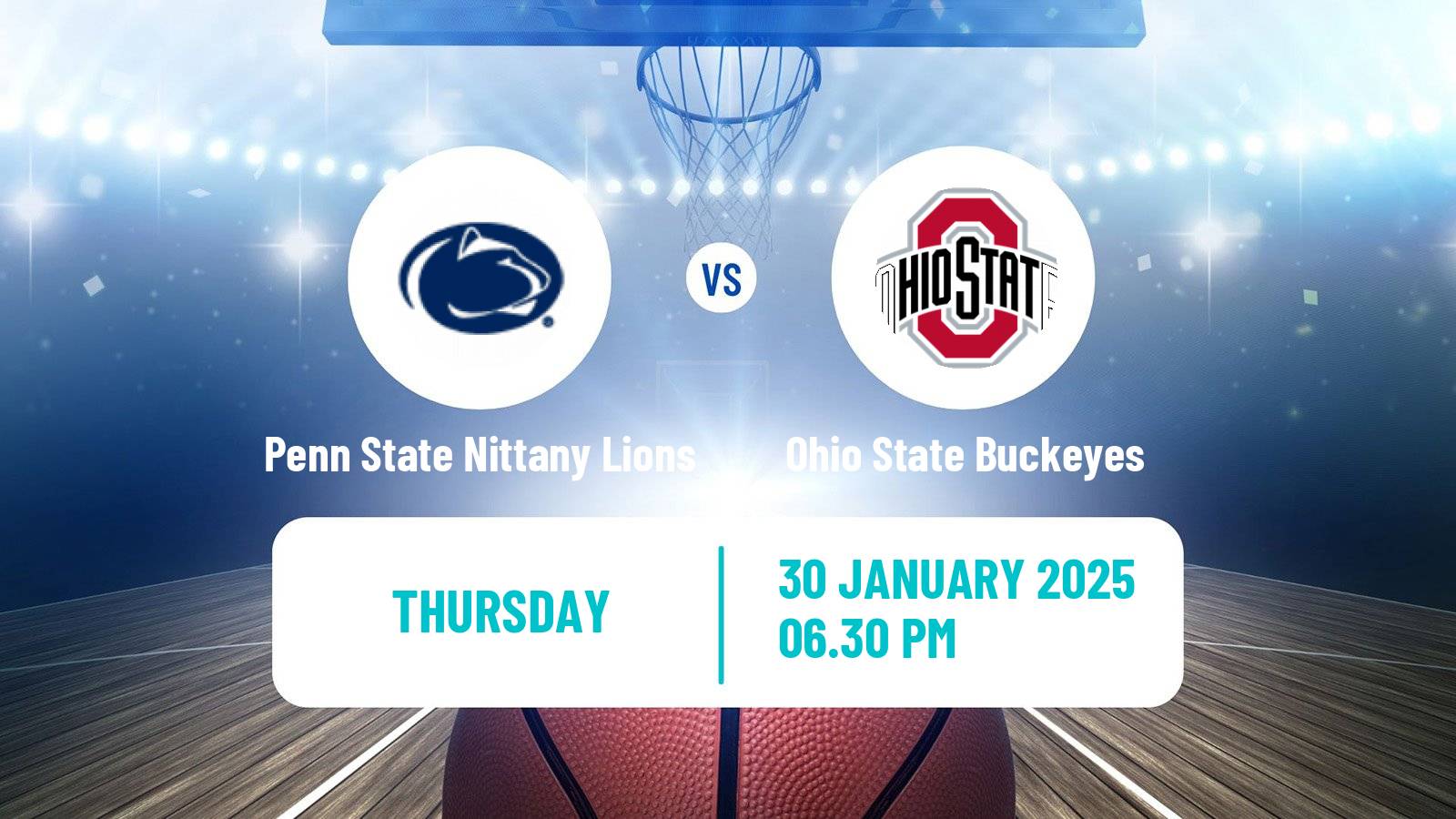 Basketball NCAA College Basketball Penn State Nittany Lions - Ohio State Buckeyes