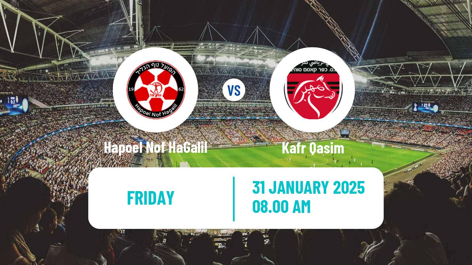 Soccer Israeli Liga Leumit Hapoel Nof HaGalil - Kafr Qasim