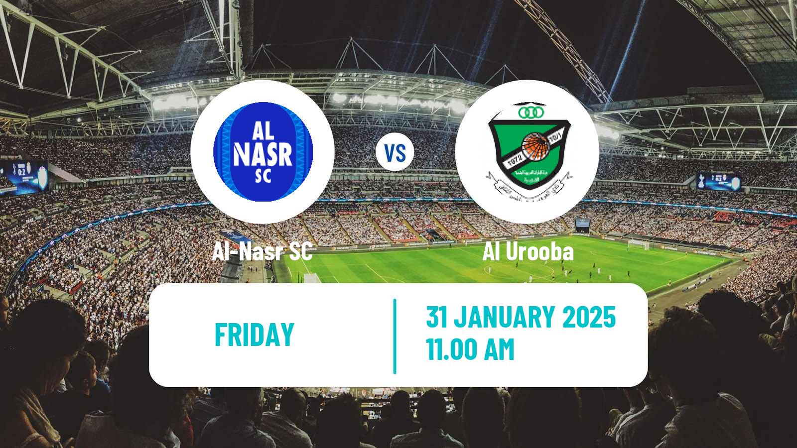 Soccer UAE Football League Al-Nasr - Al Urooba