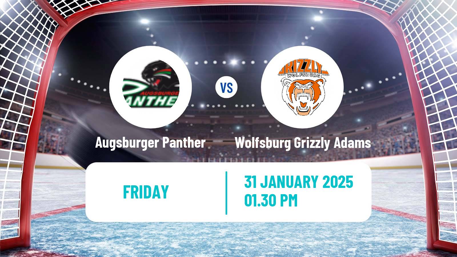 Hockey German Ice Hockey League Augsburger Panther - Wolfsburg Grizzly Adams