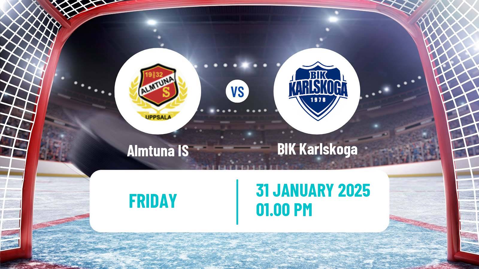 Hockey Swedish Hockey Allsvenskan Almtuna IS - BIK Karlskoga