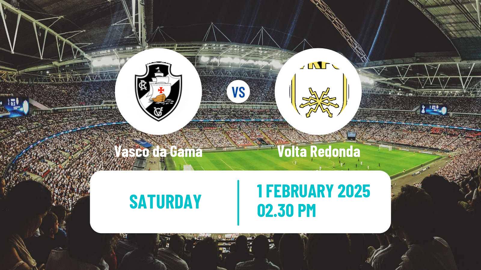 Soccer Brazilian Campeonato Carioca Vasco da Gama - Volta Redonda