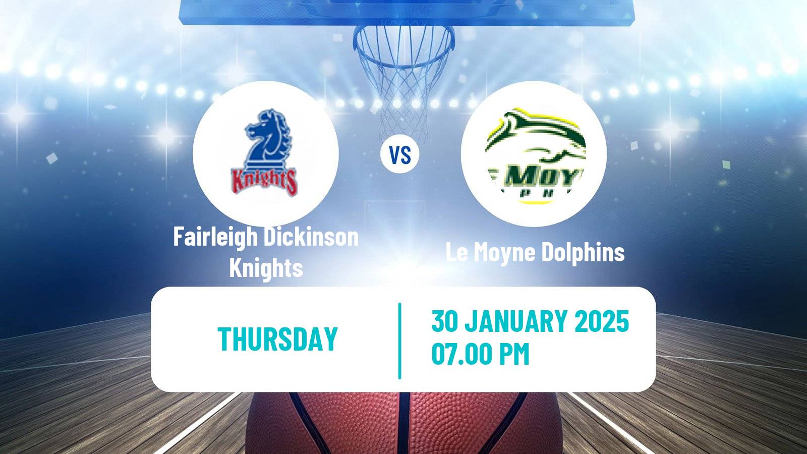 Basketball NCAA College Basketball Fairleigh Dickinson Knights - Le Moyne Dolphins