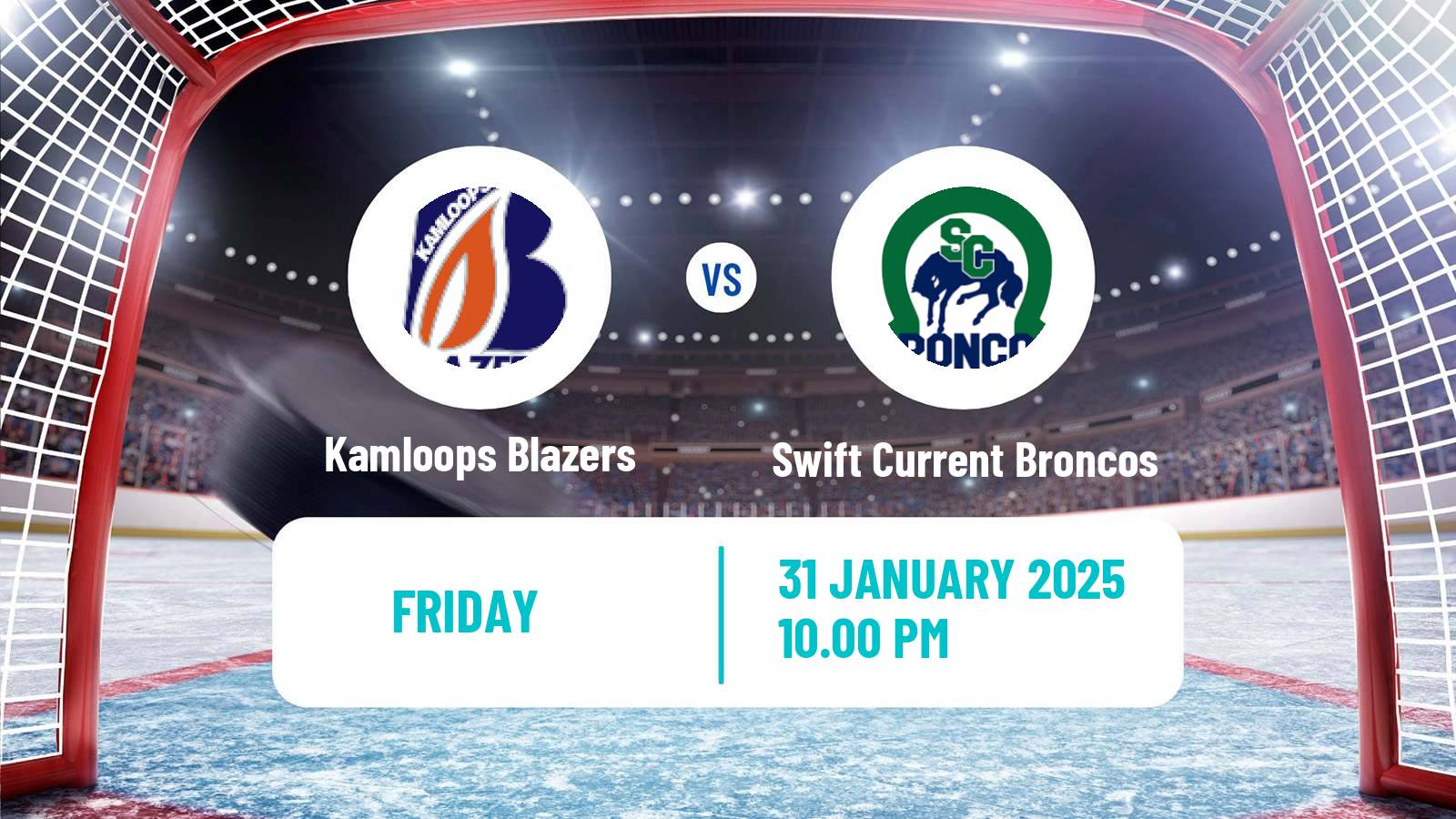 Hockey WHL Kamloops Blazers - Swift Current Broncos