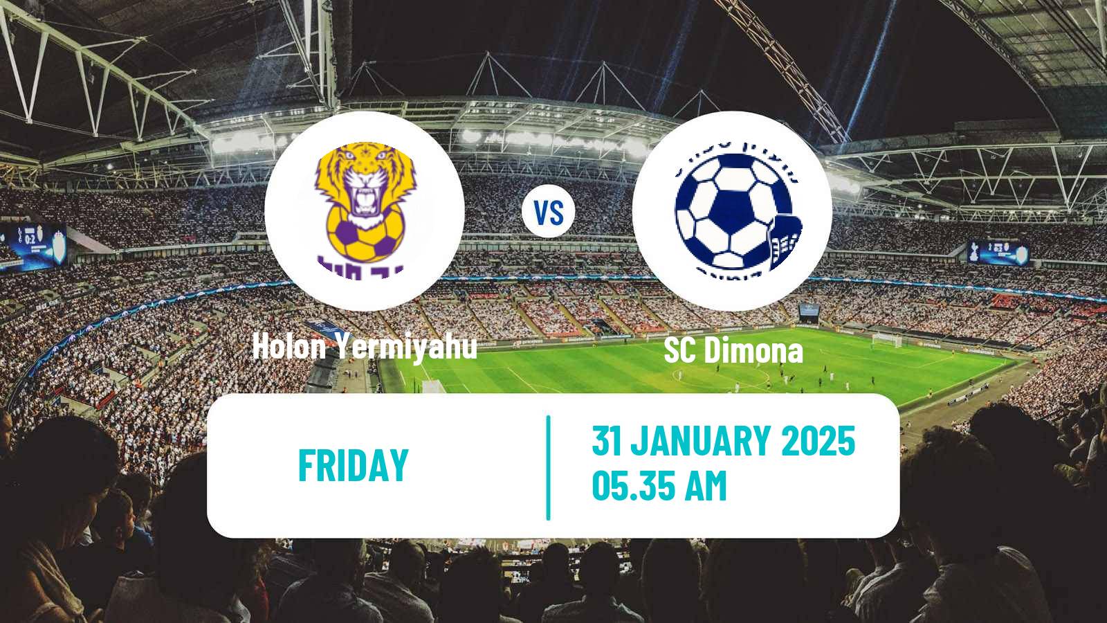 Soccer Israeli Liga Alef South Holon Yermiyahu - Dimona