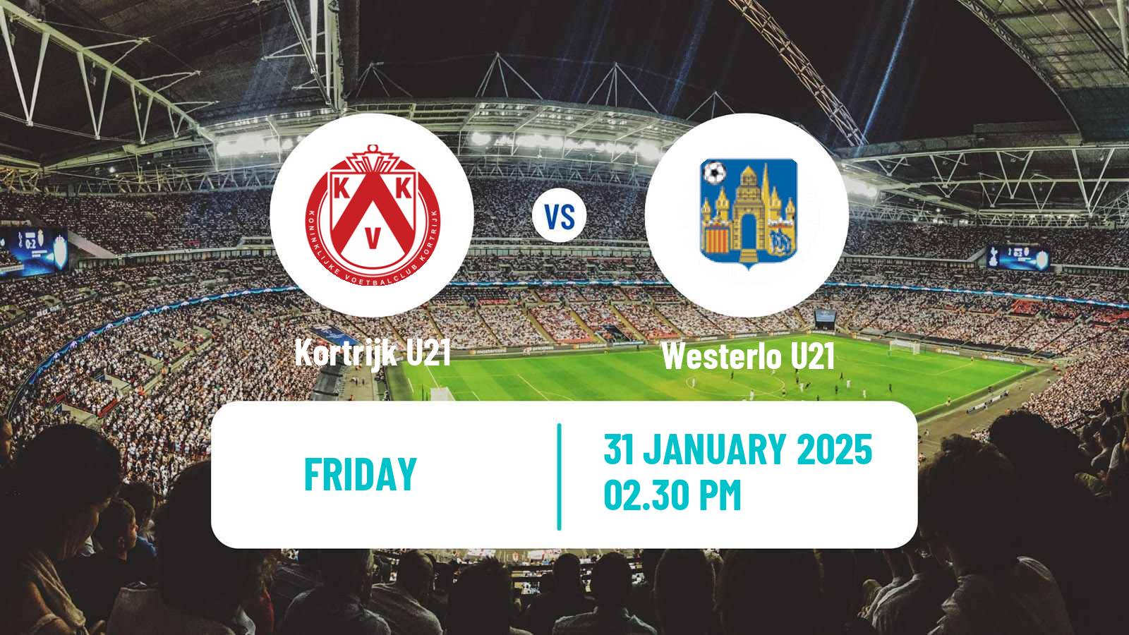 Soccer Belgian Pro League U21 Kortrijk U21 - Westerlo U21