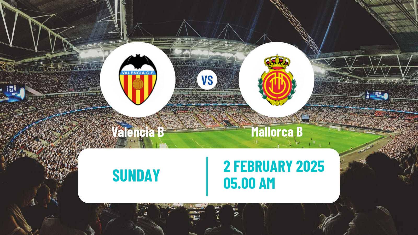 Soccer Spanish Segunda RFEF - Group 3 Valencia B - Mallorca B