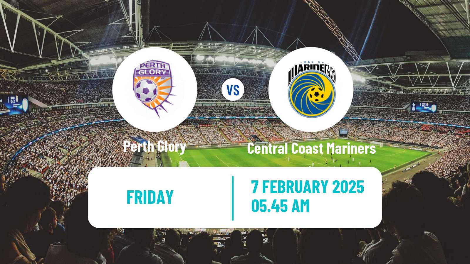 Soccer Australian A-League Perth Glory - Central Coast Mariners