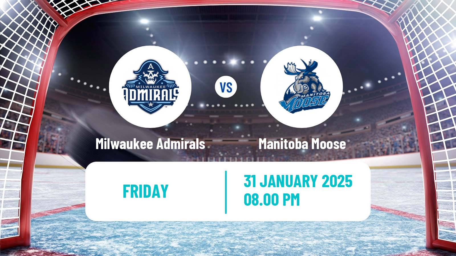 Hockey AHL Milwaukee Admirals - Manitoba Moose