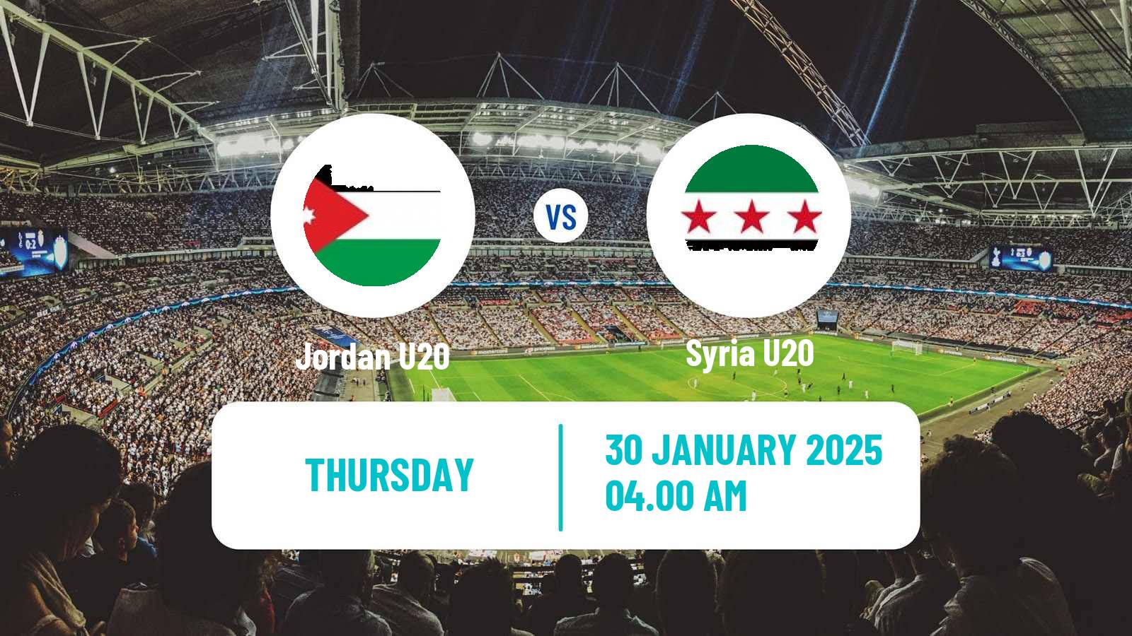 Soccer Friendly Jordan U20 - Syria U20