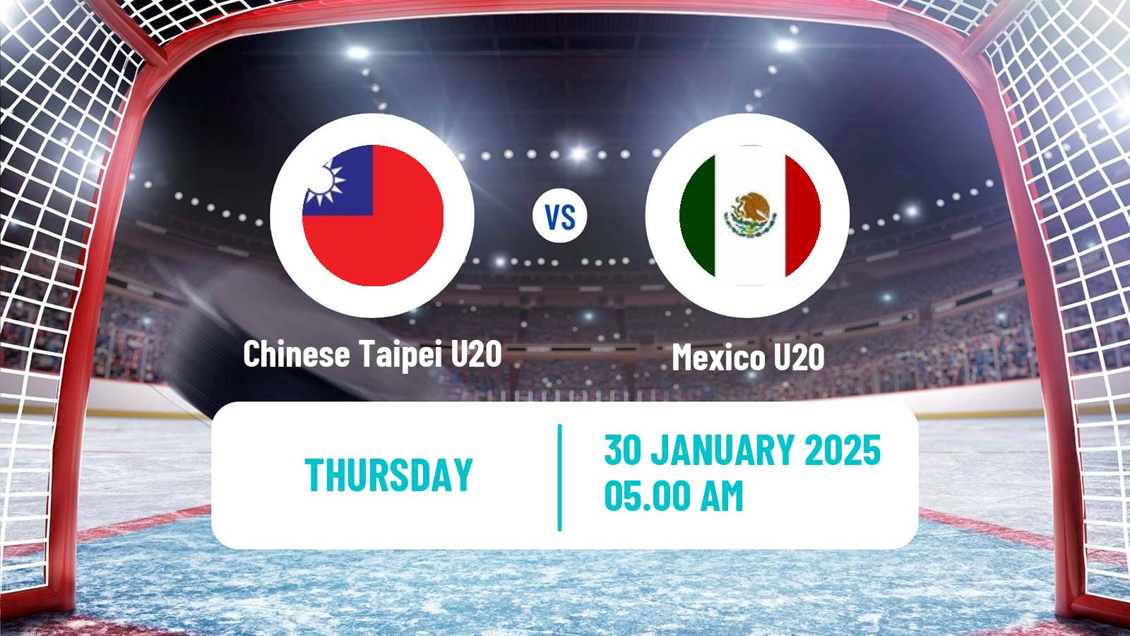 Hockey IIHF World U20 Championship IIIA Chinese Taipei U20 - Mexico U20