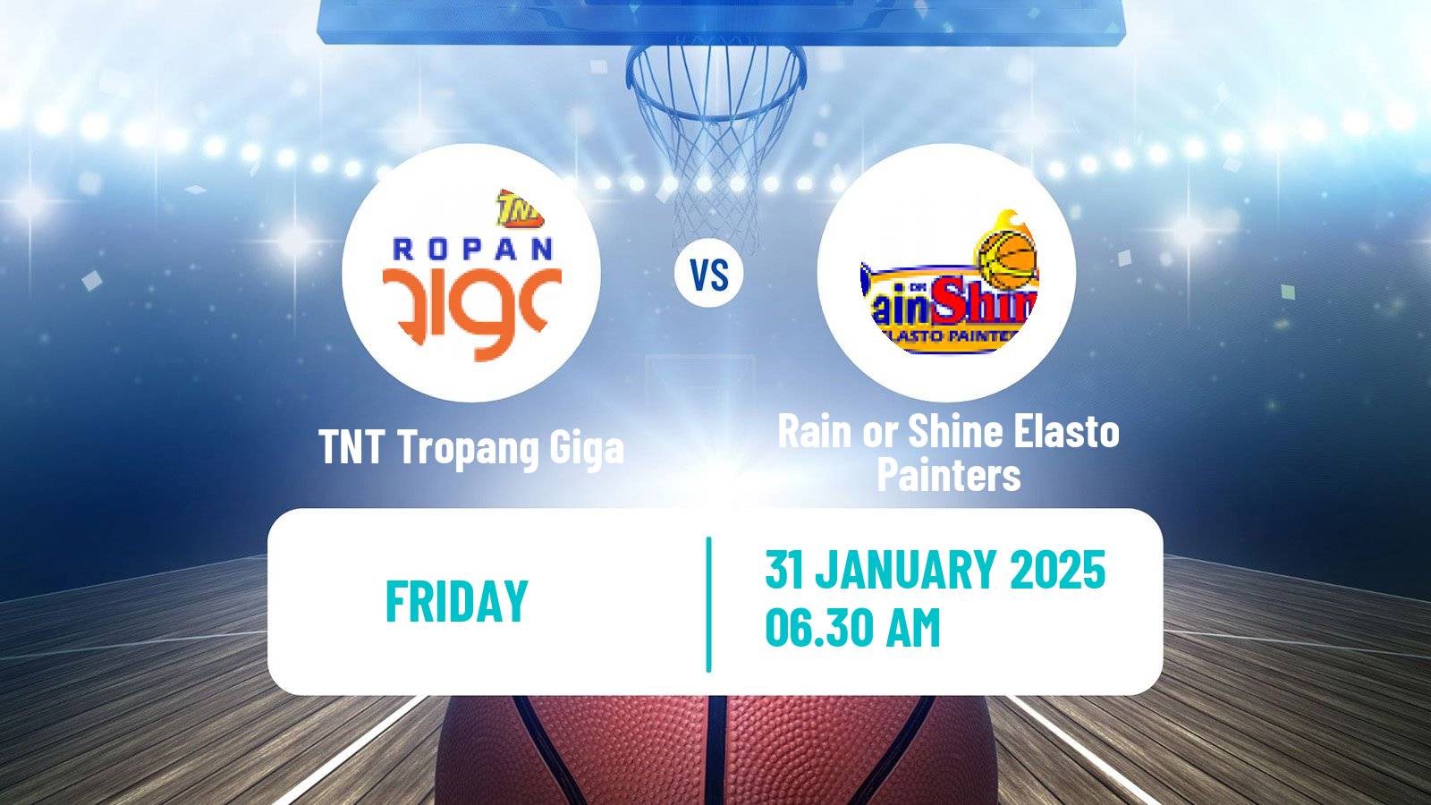 Basketball Philippines - Commissioners Cup TNT Tropang Giga - Rain or Shine Elasto Painters