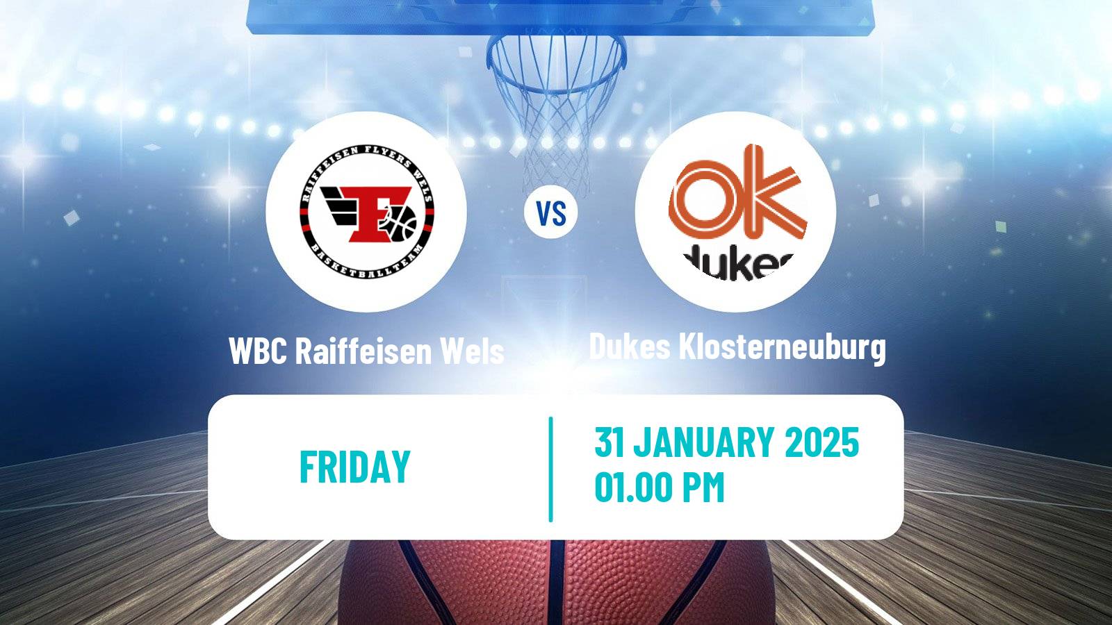 Basketball Austrian Superliga Basketball WBC Raiffeisen Wels - Dukes Klosterneuburg