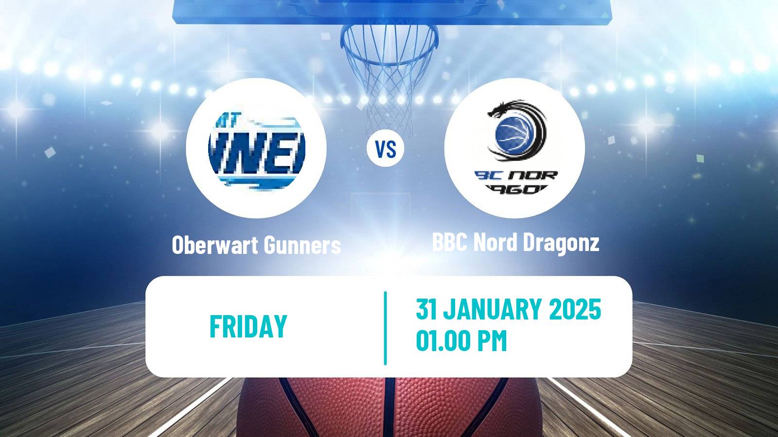 Basketball Austrian Superliga Basketball Oberwart Gunners - BBC Nord Dragonz