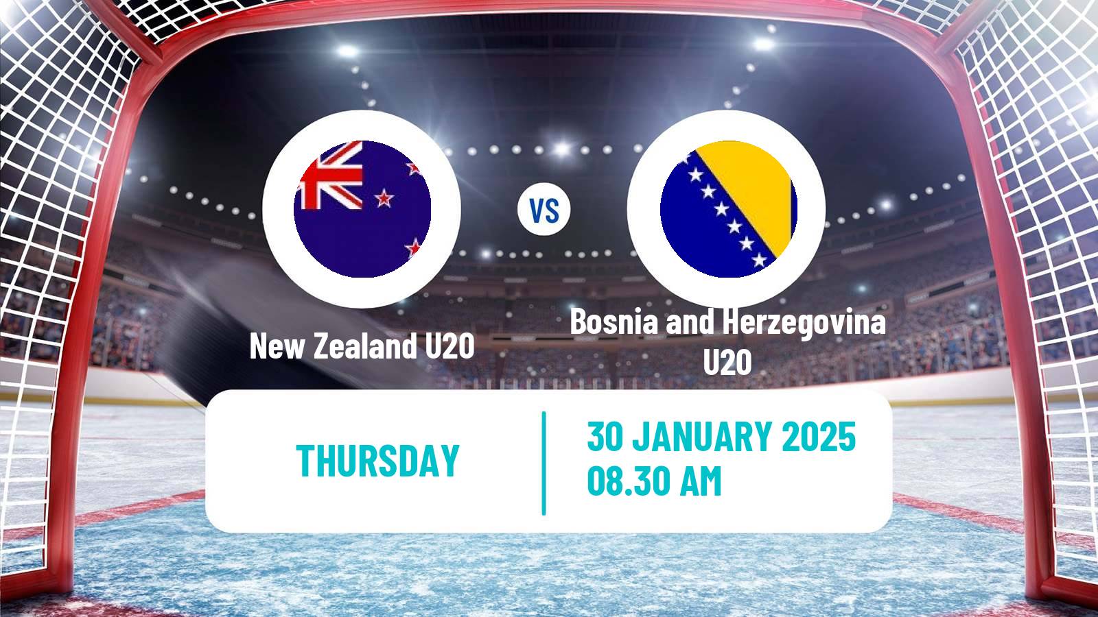 Hockey IIHF World U20 Championship IIIA New Zealand U20 - Bosnia and Herzegovina U20