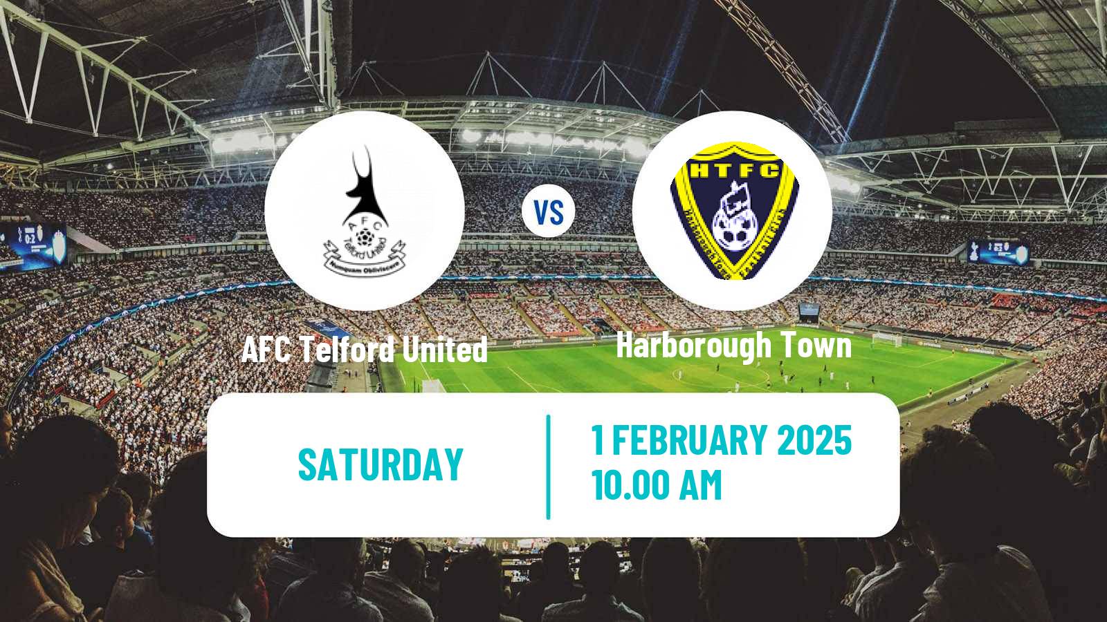 Soccer English Southern League Central Division AFC Telford United - Harborough Town