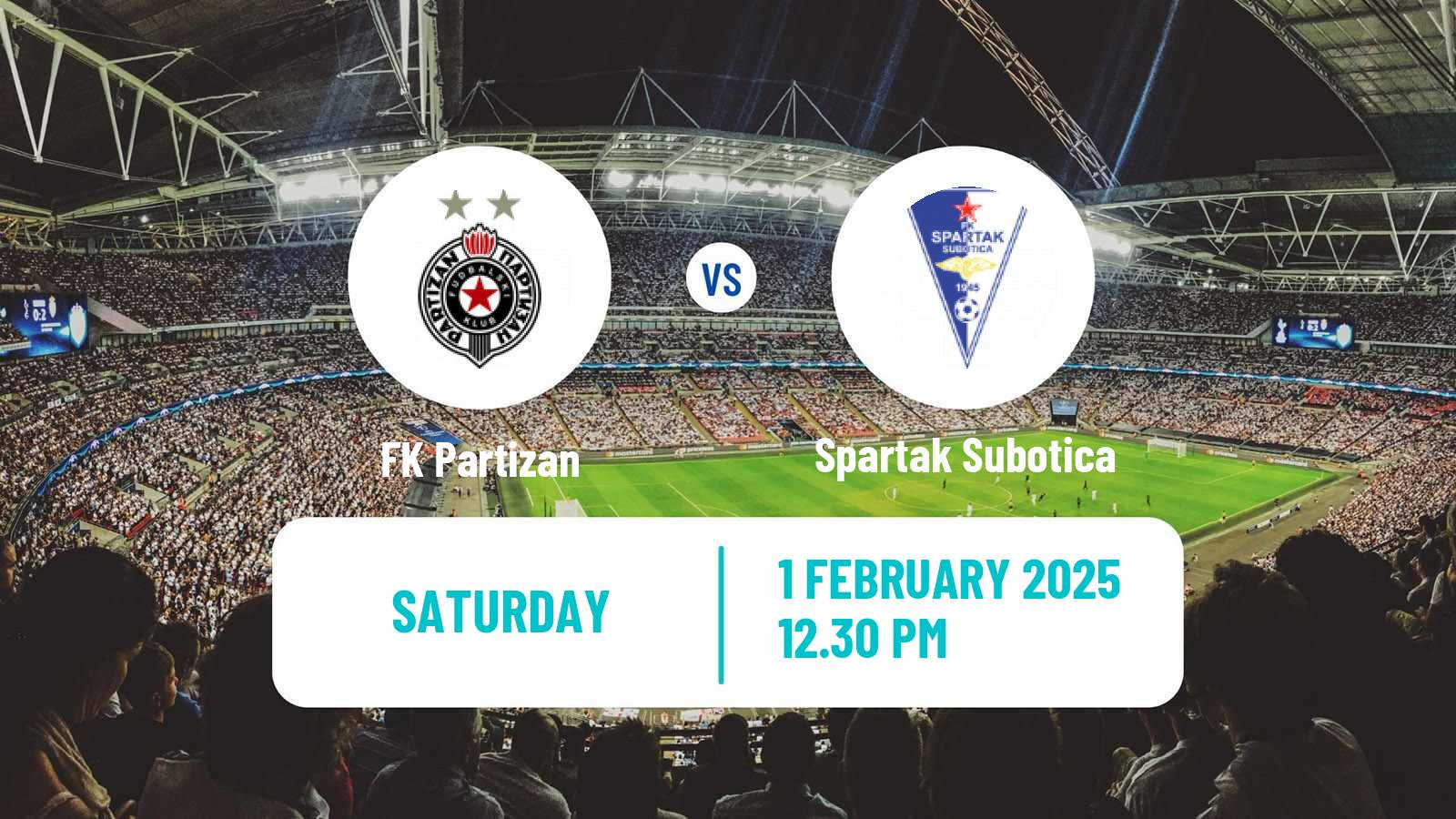 Soccer Serbian Superliga Partizan - Spartak Subotica