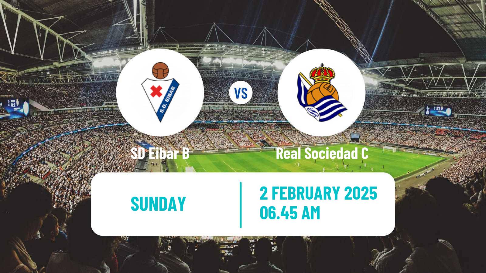 Soccer Spanish Segunda RFEF - Group 2 Eibar B - Real Sociedad C