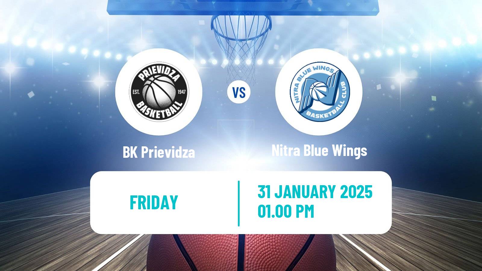 Basketball Slovak Extraliga Basketball Prievidza - Nitra Blue Wings